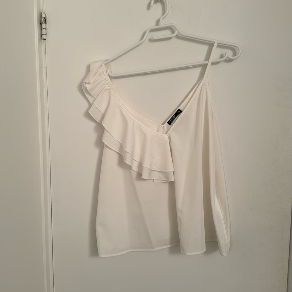 Shein Curve White Tank Top